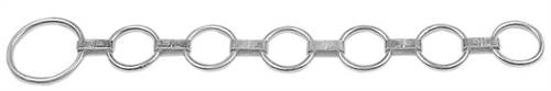 Flachglieder-Halsband mit 1Ring 10x85, 6 Ringe 8x50