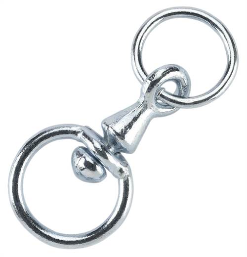 Wirbel für Kuhkette, verzinkt mit Ring, 8mm